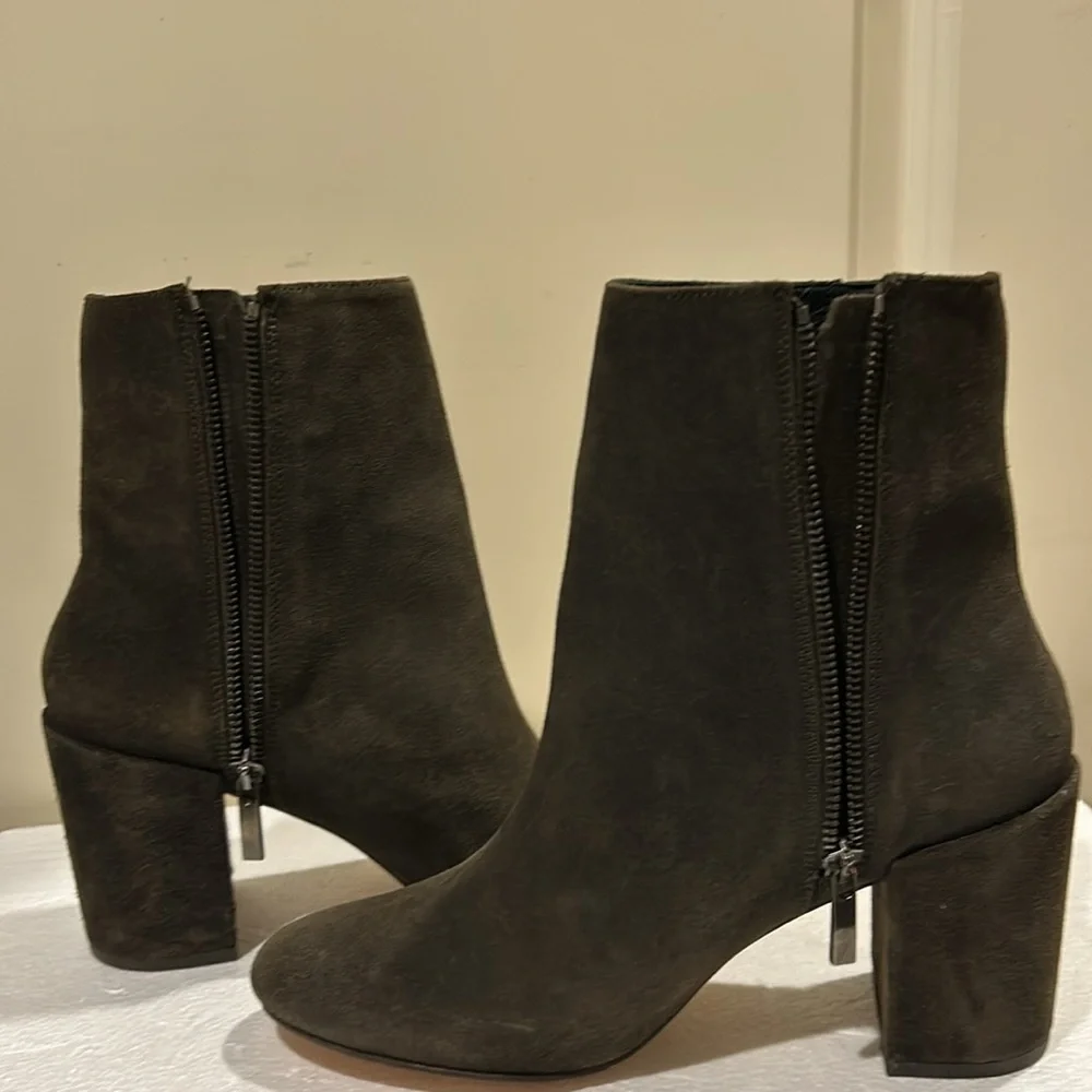 Thursday Boot Company Women's Olive Suede Ankle Boots